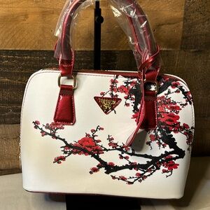 New Cherry Blossom Satchel Crossbody Bag Purse